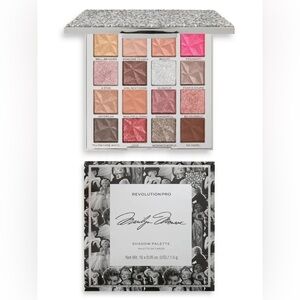 Revolution Marilyn Monroe Eyeshadow Palette - Black & Cream with Pink Accent